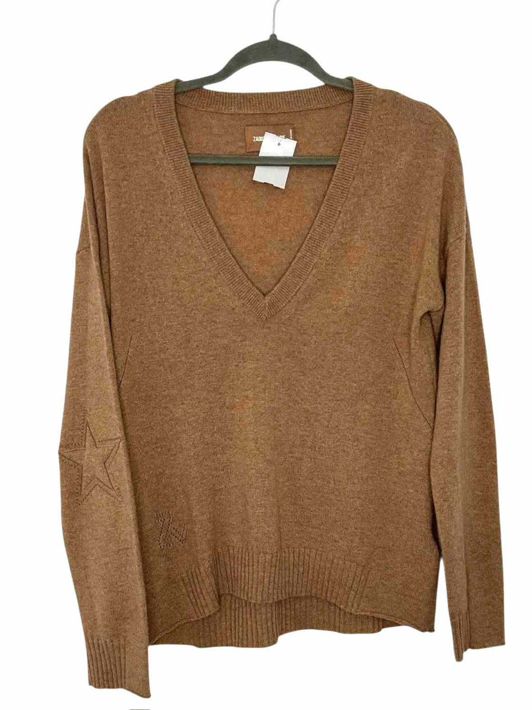 Zadig & Voltaire Size Large Camel Pre-Owned Sweater- Ladies