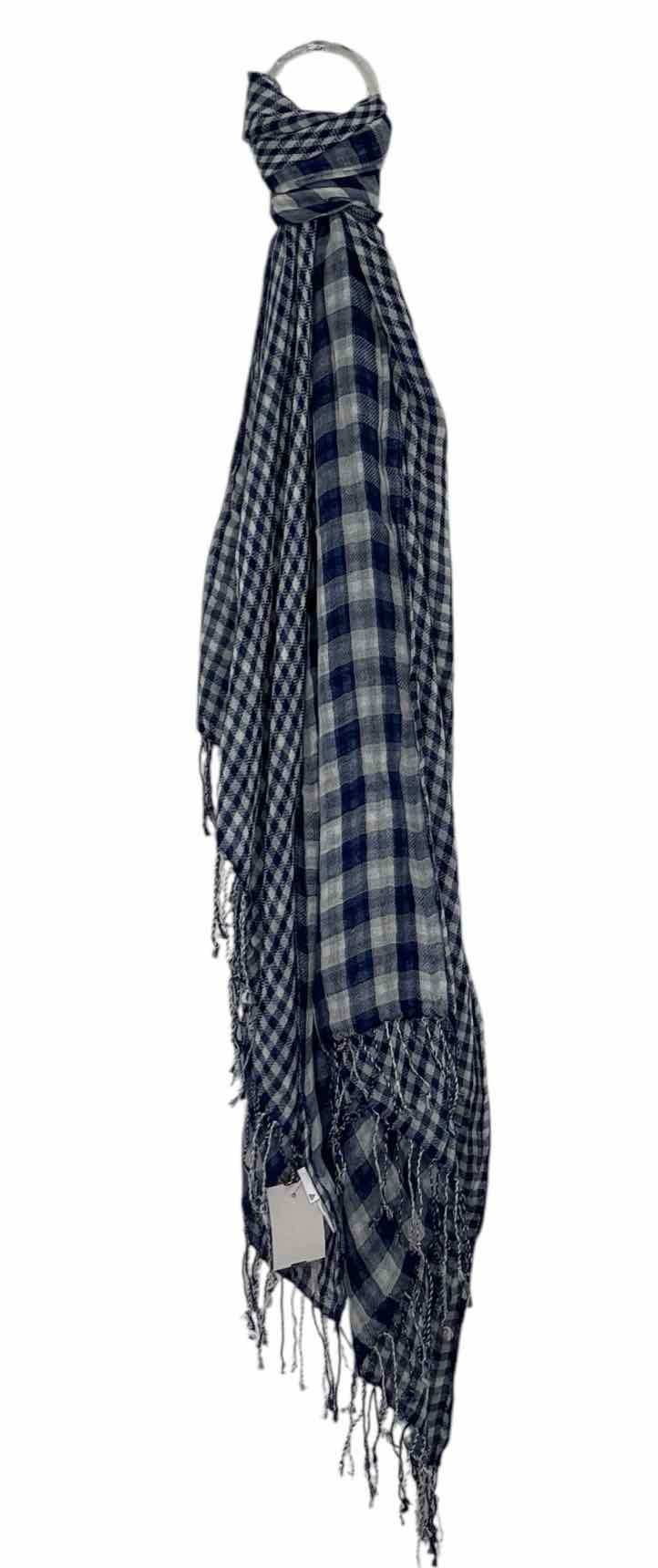 Blue Plaid Pre-Owned Scarf- Ladies