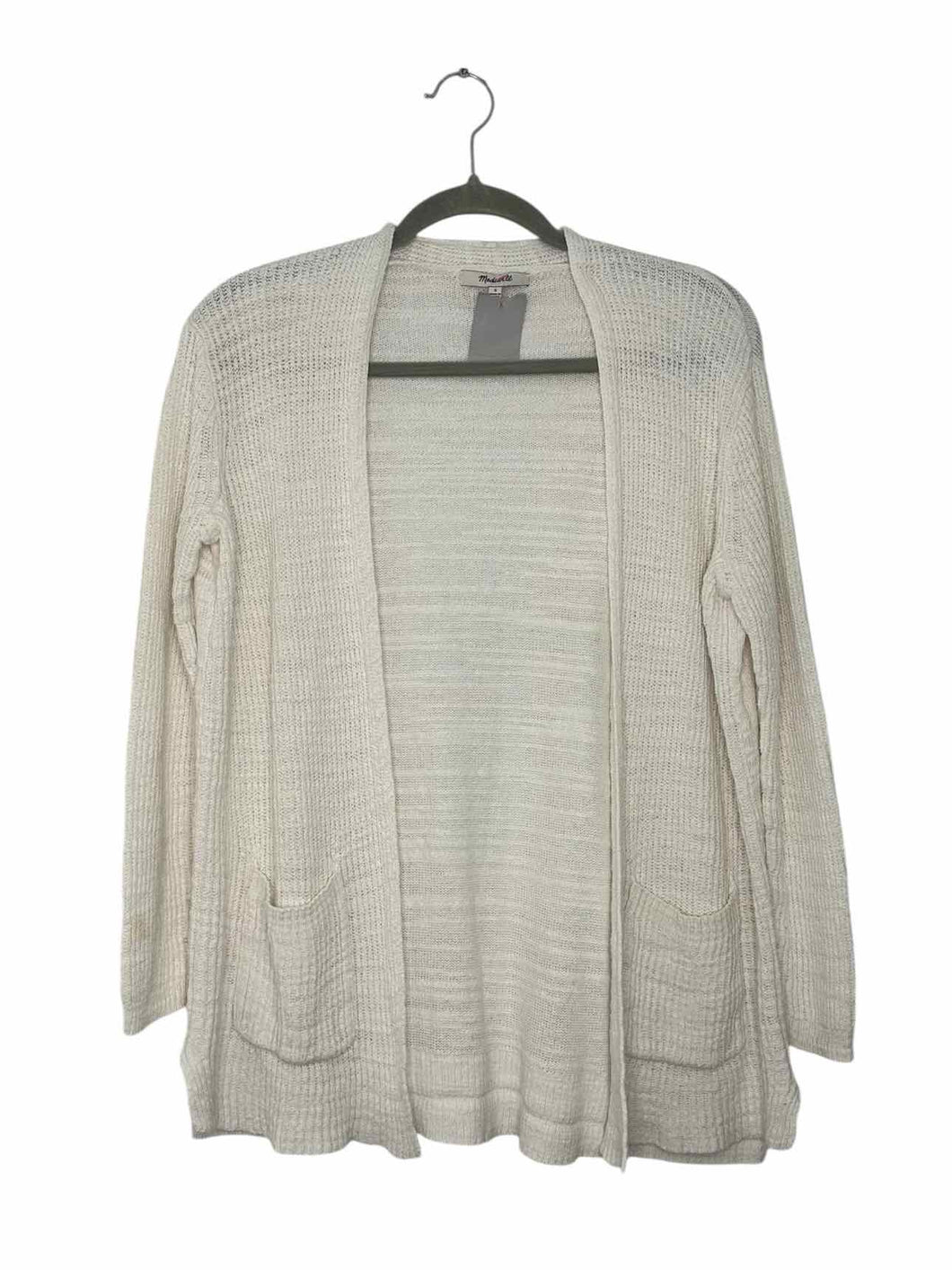 Madewell Size Small White Pre-Owned Sweater- Ladies