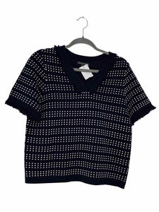 Adrianna Papell Size Large Navy Pre-Owned Sweater- Ladies