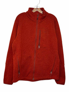Orvis Size L Pumpkin Pre-Owned Fleece- Mens