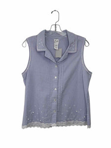 Aria Size Medium Blue Plaid Pre-Owned Shirt- Ladies