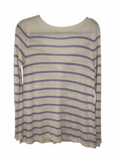 Load image into Gallery viewer, Cortland Park Size X- Small Cream Stripe New w/ Tags Sweater- Ladies

