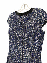 Load image into Gallery viewer, St John Size 6 Navy Print Pre-Owned Dress- Ladies
