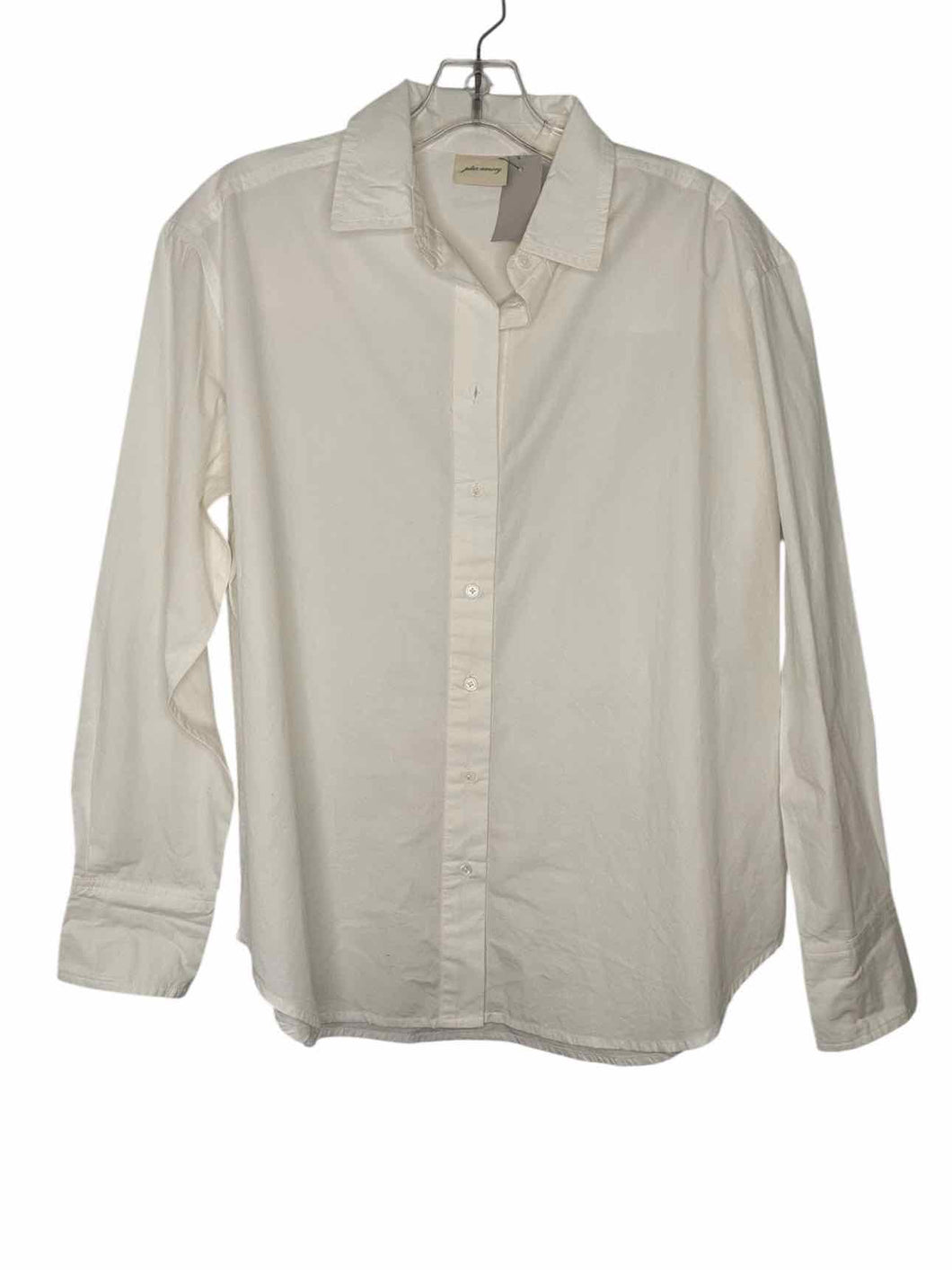 Julia Amory Size Small White Pre-Owned Shirt- Ladies