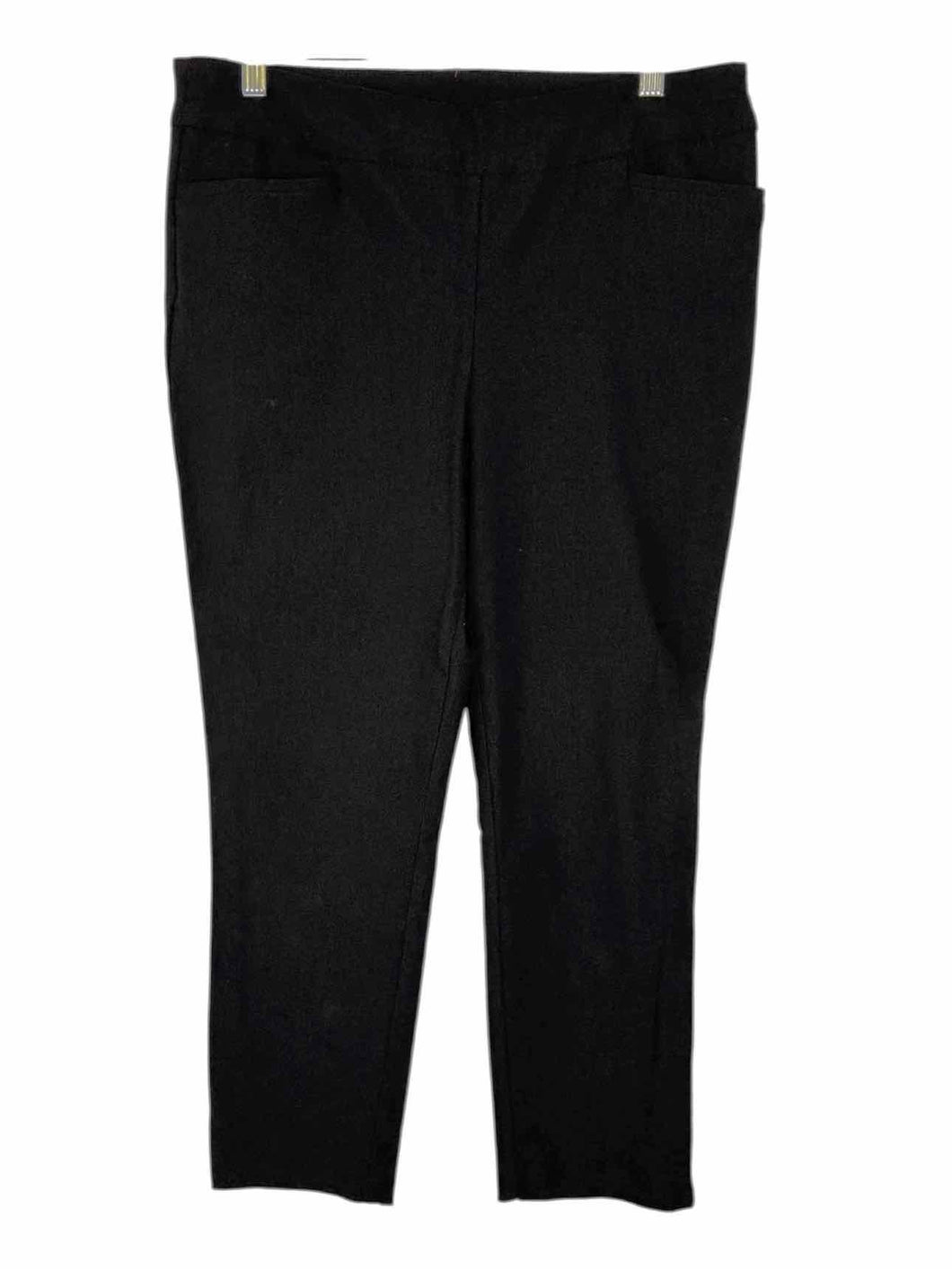 Chicos Size 8P Black Pre-Owned Pants- Ladies