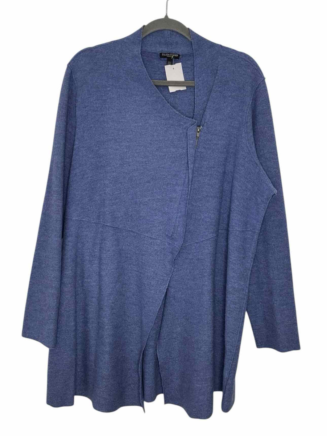 Eileen Fisher Size 1X Blue Pre-Owned Blazer/Indoor Jacket- Ladies