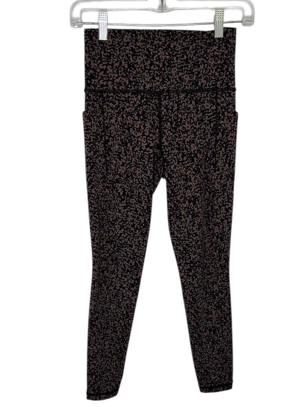 Prana Size X- Small Brown Print Pre-Owned Leggings- Ladies