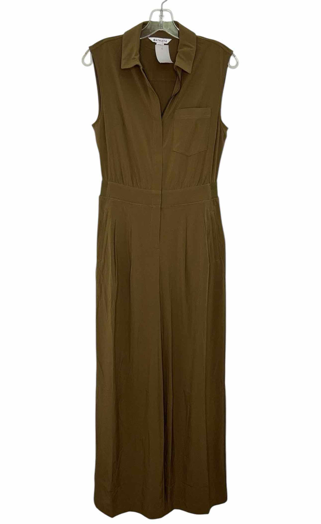 Athleta Size 2 Olive Pre-Owned Jumpsuit- Ladies