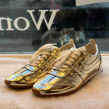Load image into Gallery viewer, Dolce Vita Size 5.5 Gold Sneaker Footwear- New in Box Shoes- Ladies
