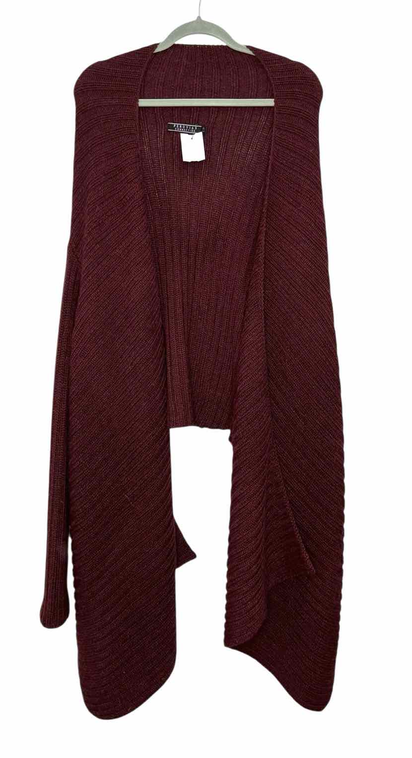 Peruvian Connection Size X-Large Burgundy Pre-Owned Sweater- Ladies
