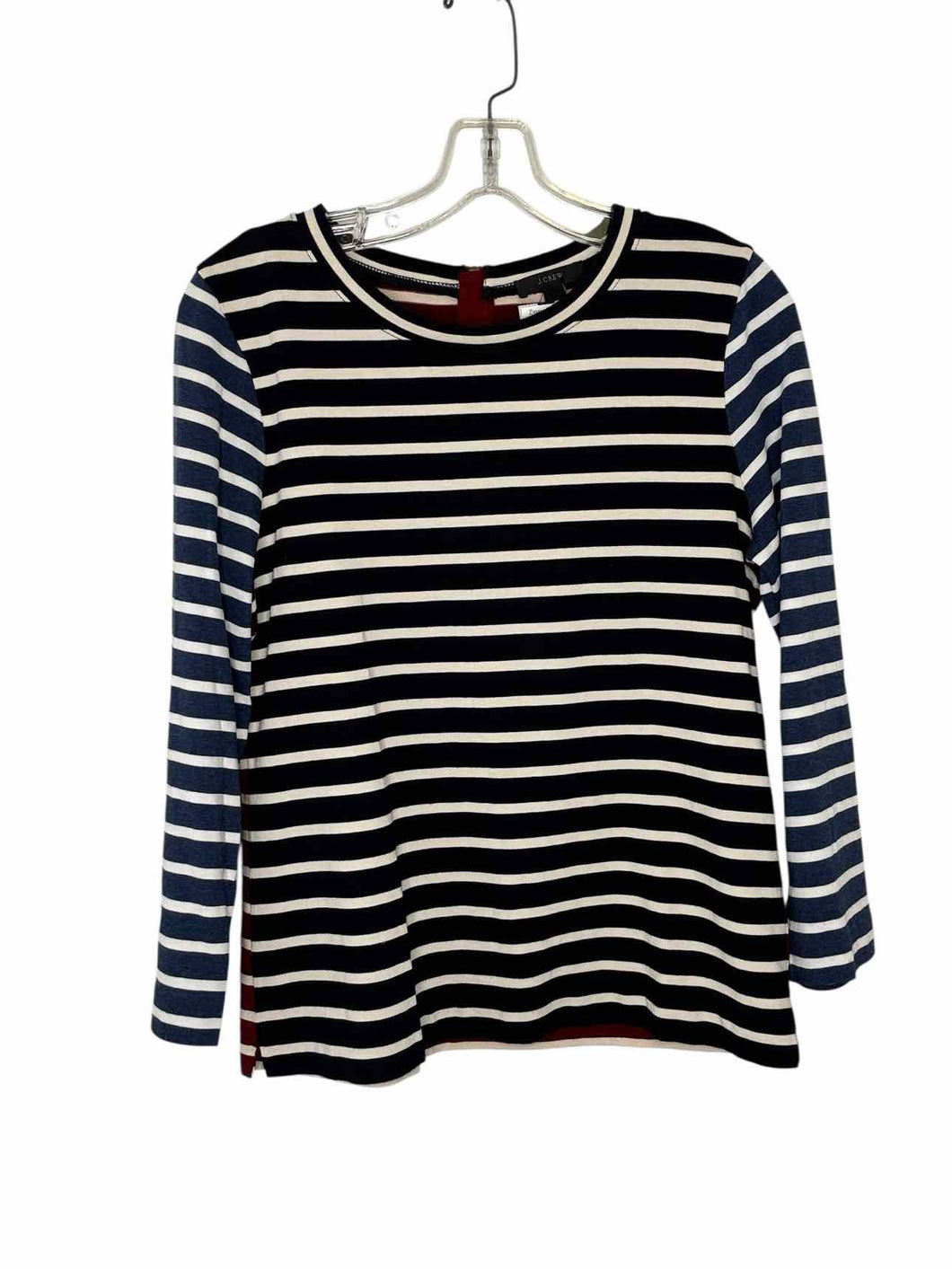J Crew Size Medium Navy Stripe Pre-Owned Top- Ladies