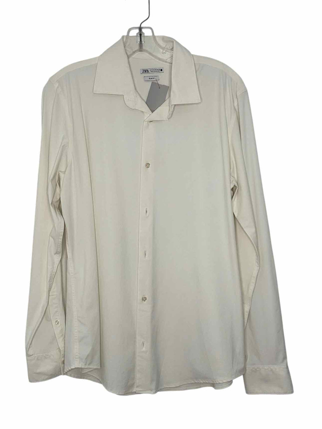 Zara Size Medium White Pre-Owned Blouse- Ladies
