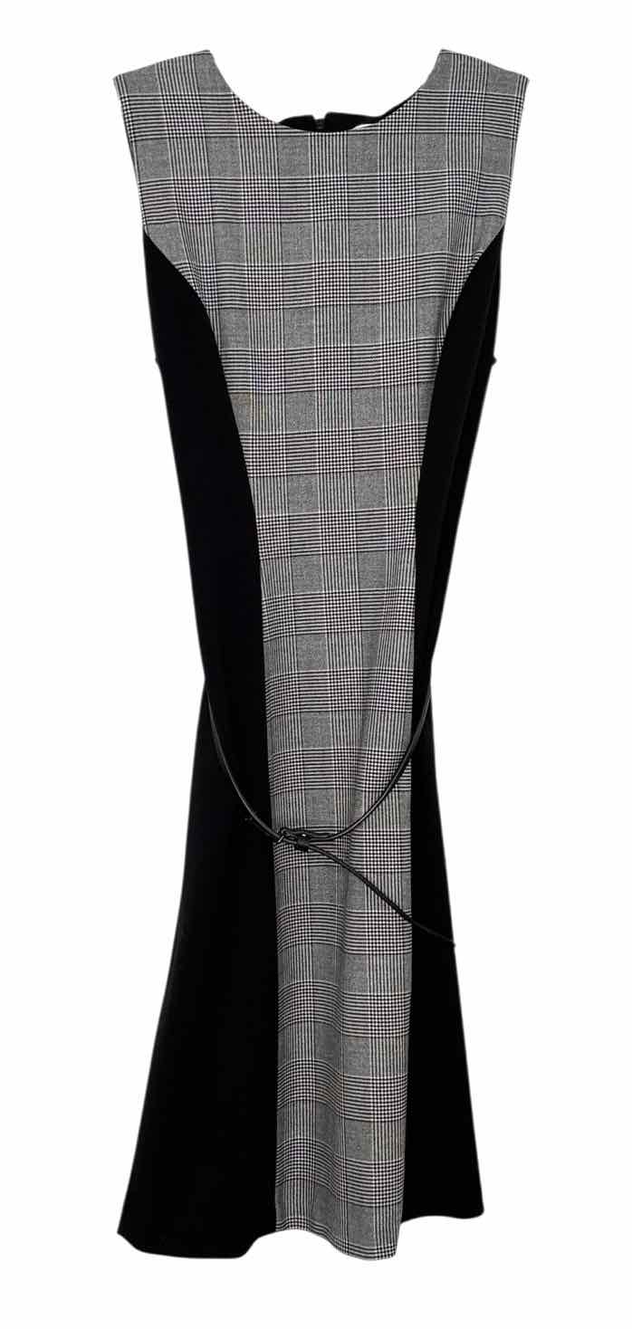 Calvin Klein Size 4 Blk/Gry Pre-Owned Dress- Ladies