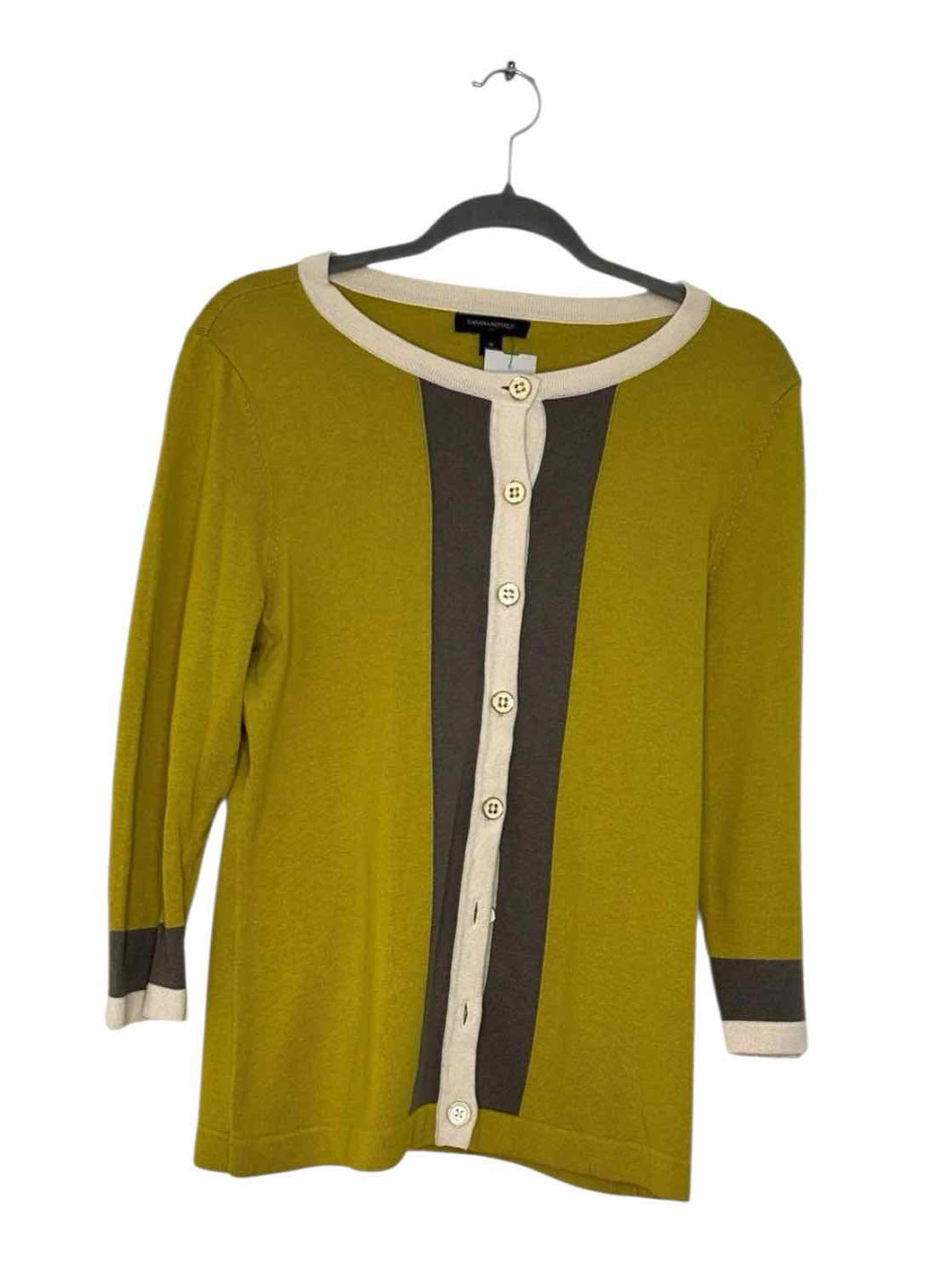 Banana Republic Size Medium Lime Green Pre-Owned Sweater- Ladies