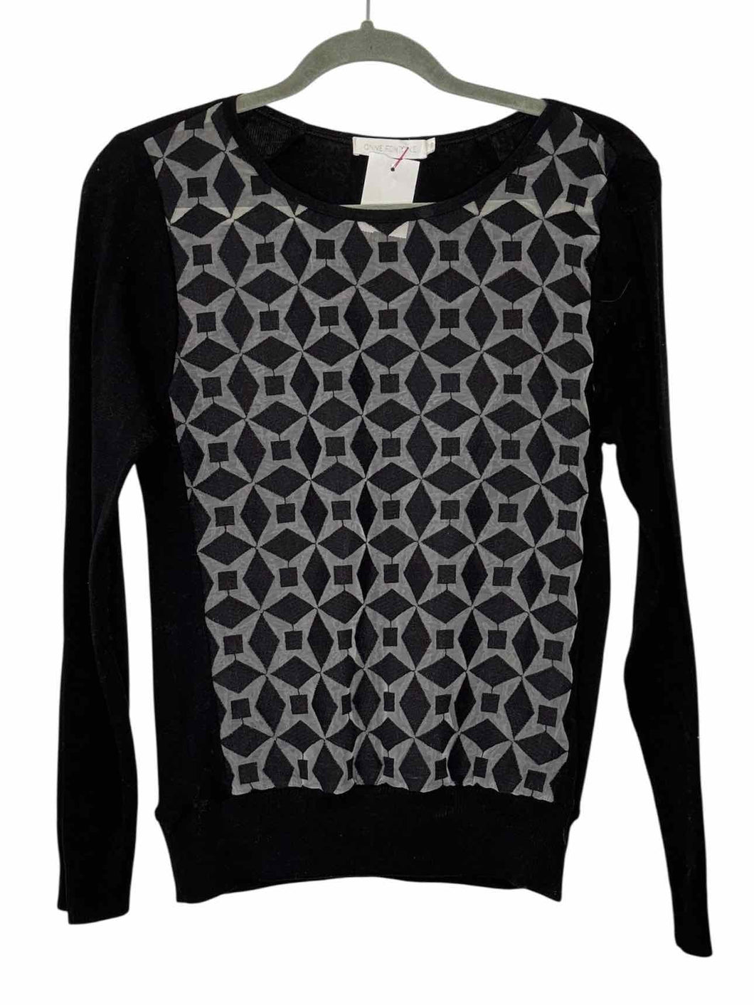 anne fontaine Size 4 Black Pre-Owned Sweater- Ladies