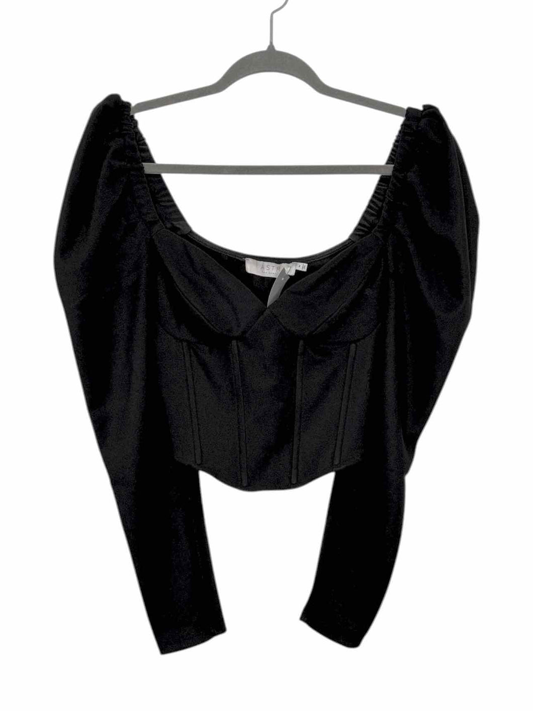Astr Size Medium Black Pre-Owned Top- Ladies