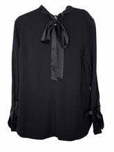 Load image into Gallery viewer, Veronica Beard Size 8 Black Pre-Owned Blouse- Ladies

