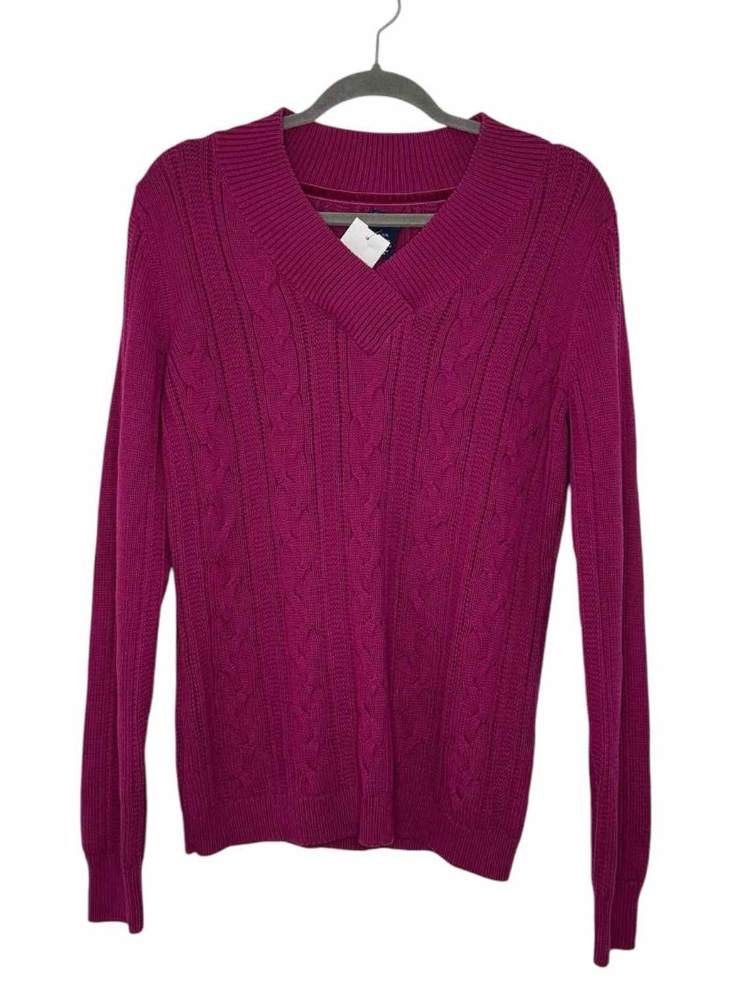 IZOD Size Large Fuchsia Pre-Owned Sweater- Ladies