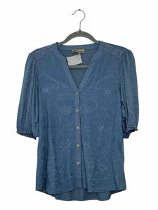 Democracy Size X- Small Blue Pre-Owned Shirt- Ladies
