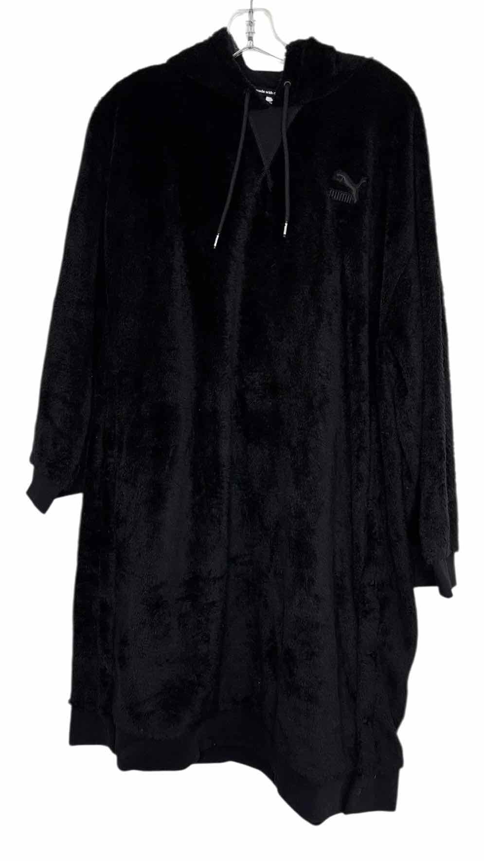 Puma Size Medium Black Pre-Owned Hoodie- Ladies