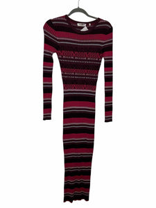 Opening Ceremony Size X- Small Burgundy Print Pre-Owned Dress- Ladies