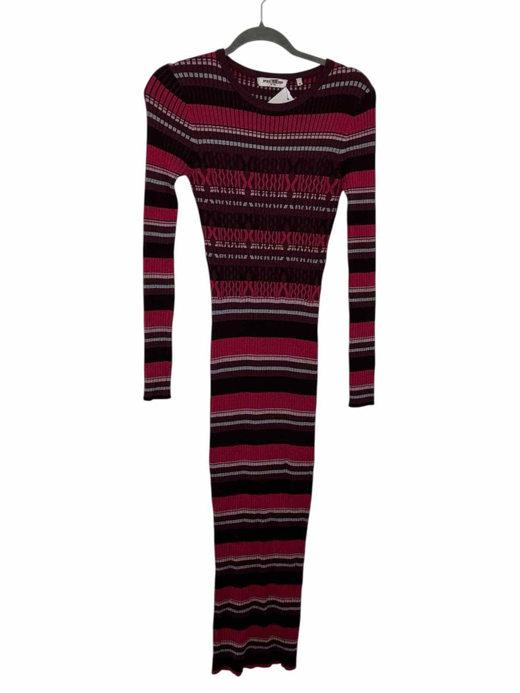 Opening Ceremony Size X- Small Burgundy Print Pre-Owned Dress- Ladies