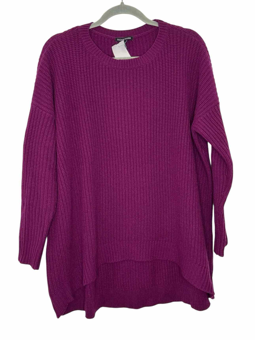 Eileen Fisher Size Medium Raspberry Pre-Owned Sweater- Ladies