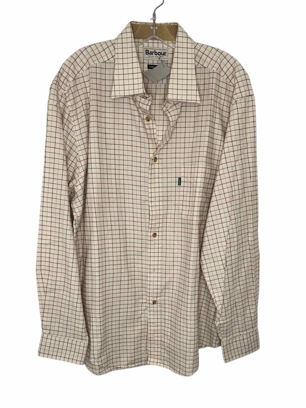 Barbour Size L Ivory Pre-Owned Shirt- Mens