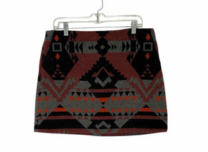 Gap Size 12 Red Print Pre-Owned Skirt- Ladies
