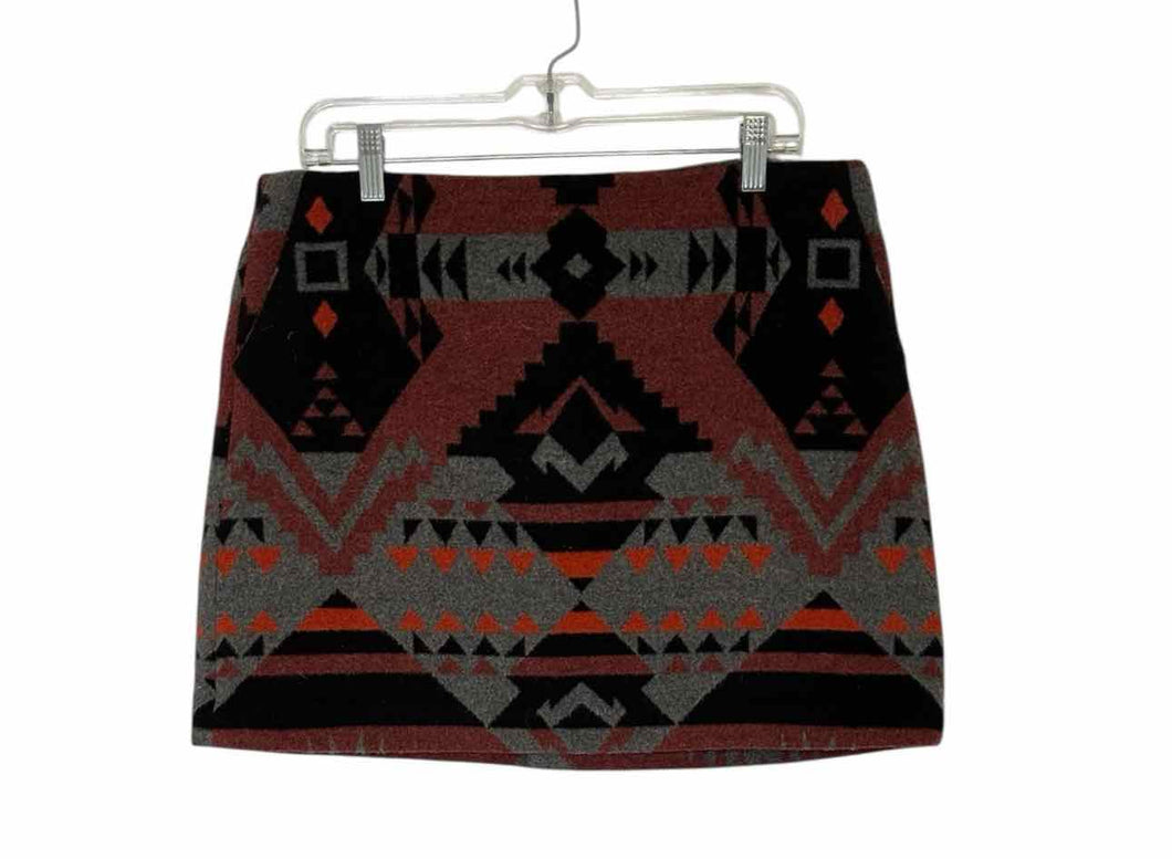 Gap Size 12 Red Print Pre-Owned Skirt- Ladies