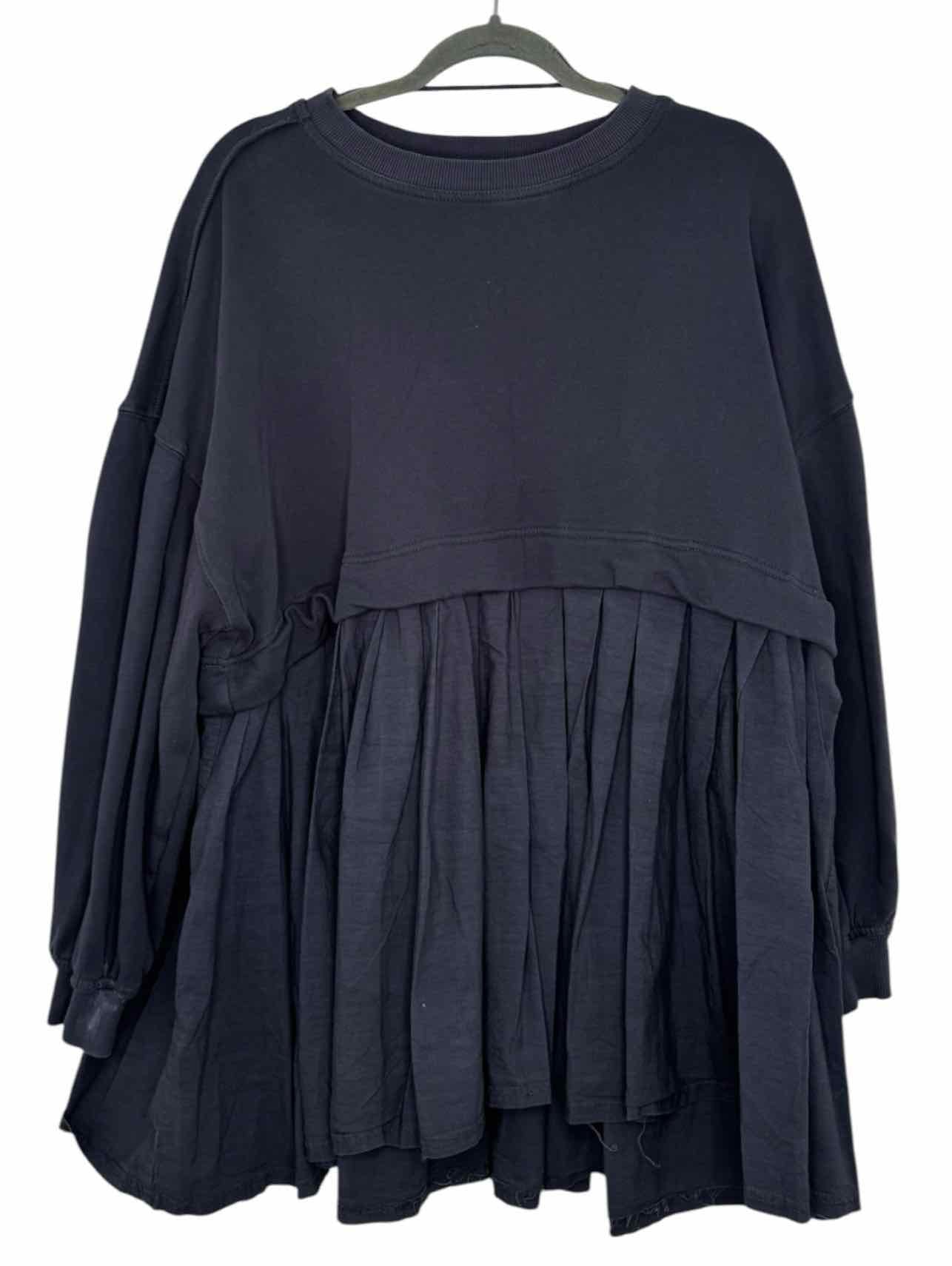 free people long sleeve blue dress Free People Katana Mini Dress main image 0