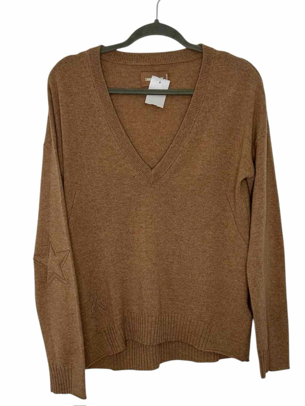 Zadig & Voltaire Size Large Camel Pre-Owned Sweater- Ladies