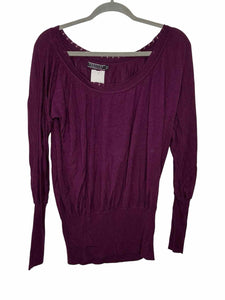Peruvian Connection Size X- Small Purple Pre-Owned Sweater- Ladies