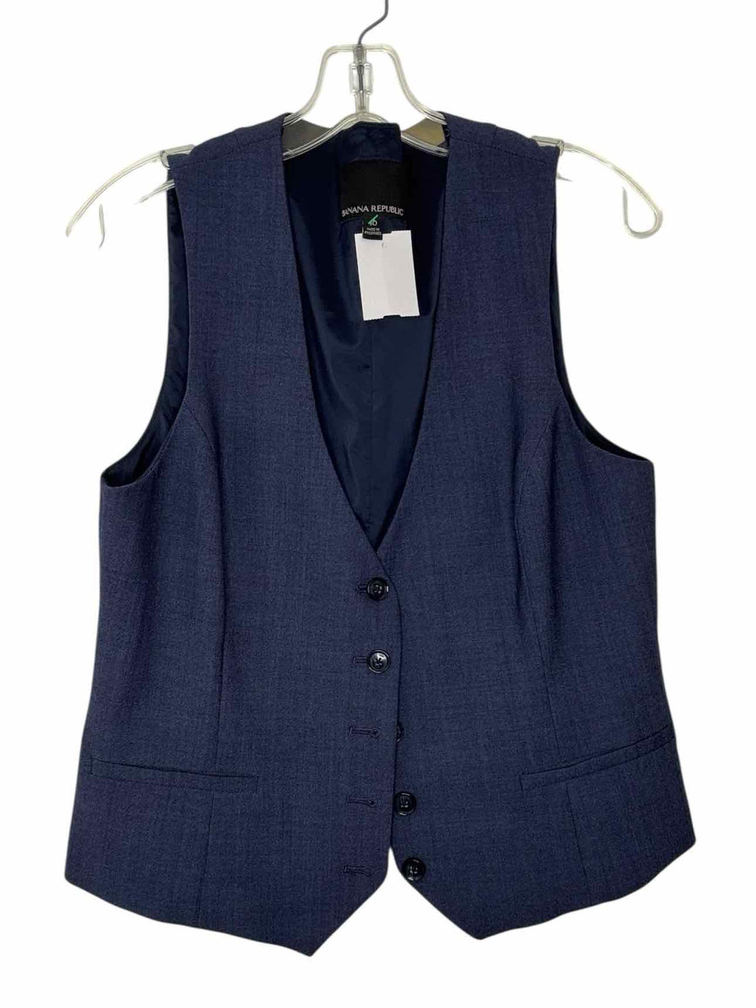 Banana Republic Size 10 Navy Pre-Owned Vest- Ladies