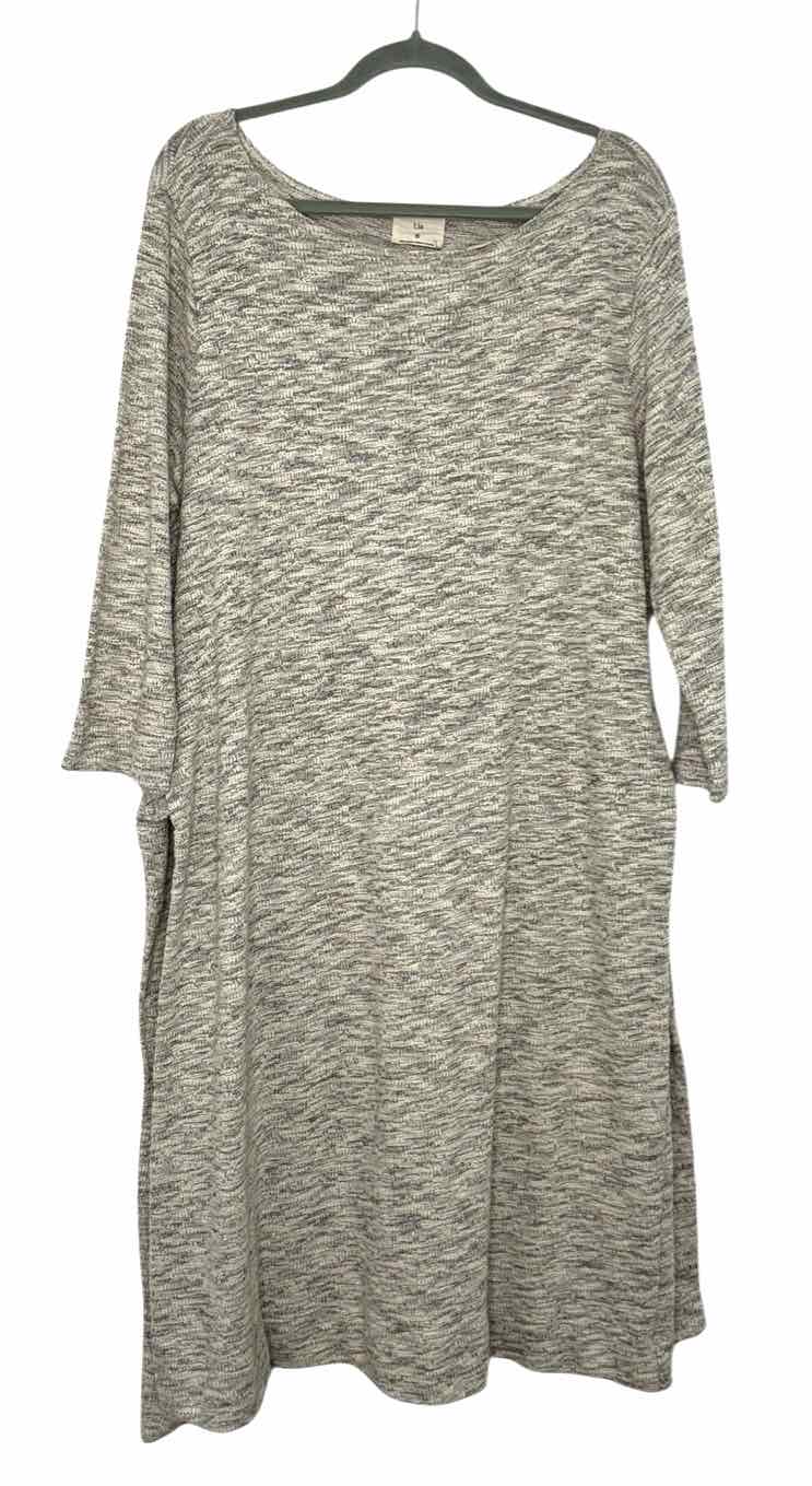 t.la Size X-Large Grey Pre-Owned Dress- Ladies