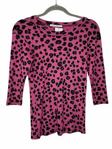 Michael Stars Size One Size Pink Print Pre-Owned Top- Ladies