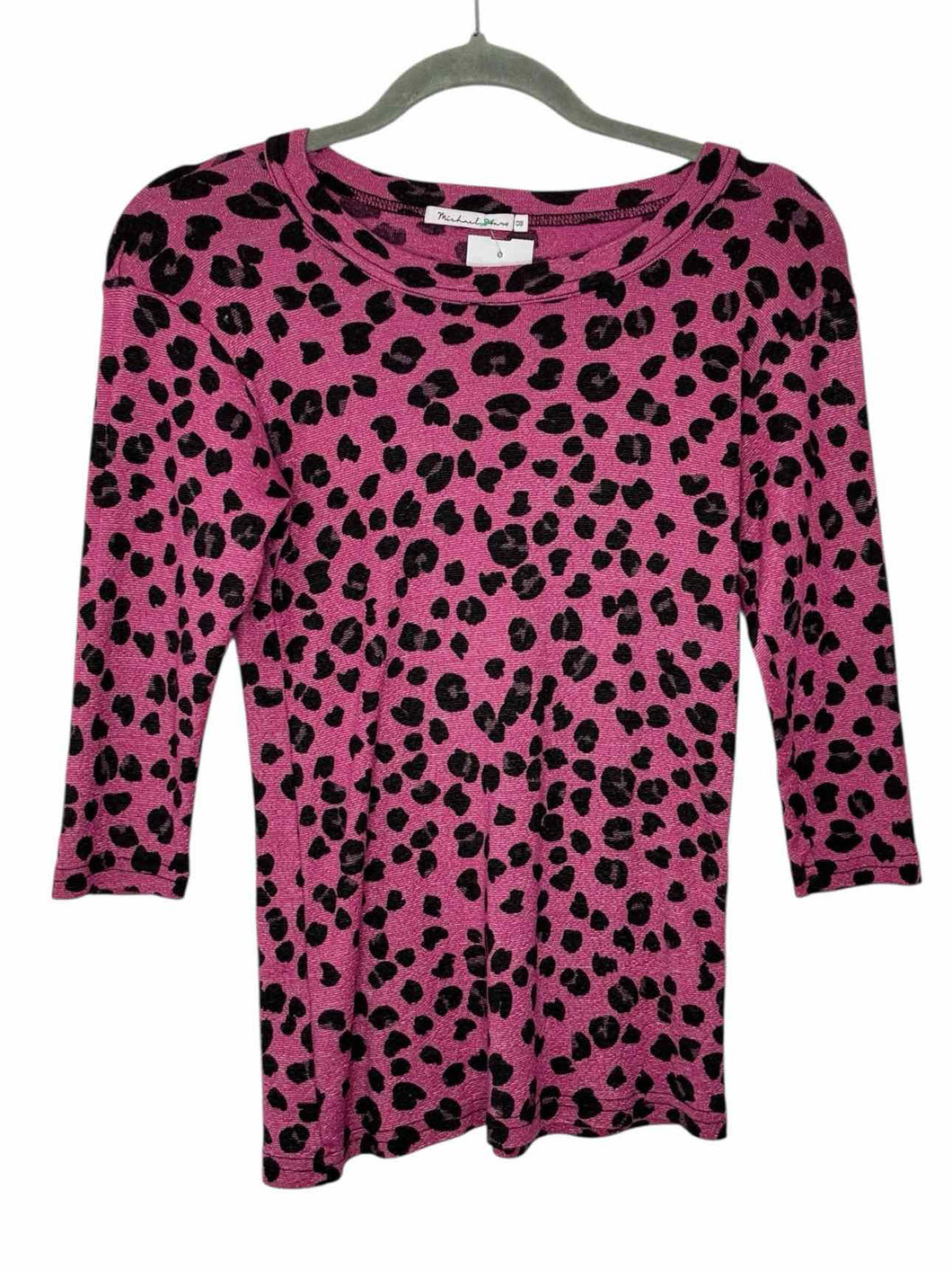 Michael Stars Size One Size Pink Print Pre-Owned Top- Ladies