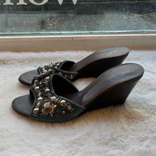 Load image into Gallery viewer, Giuseppi Zanotti Size 39.5 Blue Sandal Pre-Owned Shoes- Ladies

