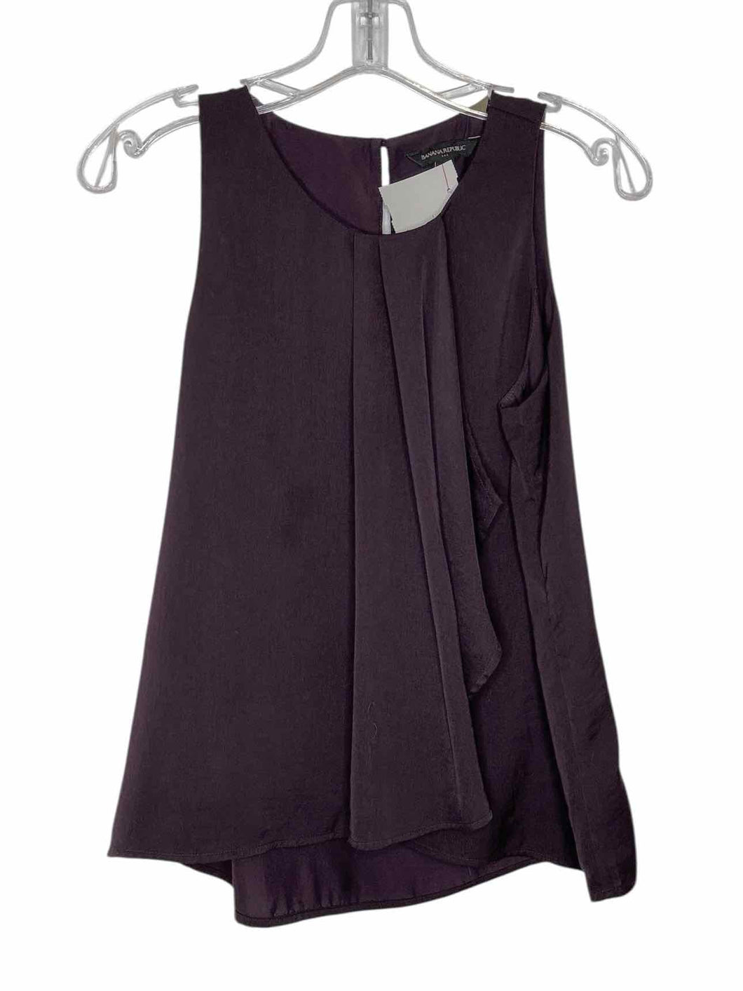 Banana Republic Size X- Small Eggplant Pre-Owned Tank Top- Ladies