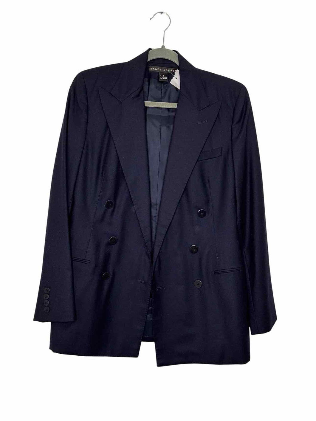 Ralph Lauren Black Size 8 Navy Pre-Owned Blazer/Indoor Jacket- Ladies