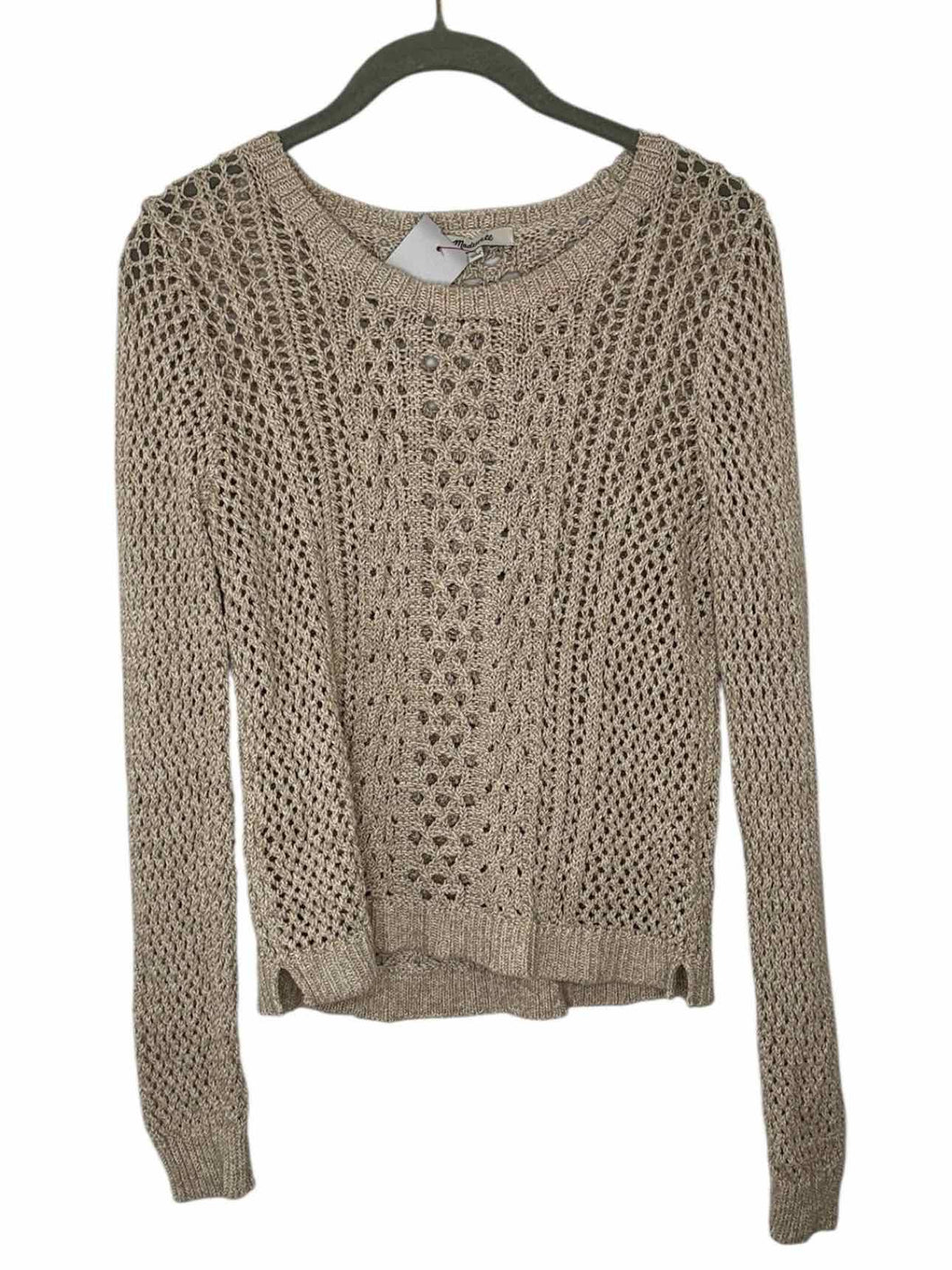 Madewell Size Small Beige Pre-Owned Sweater- Ladies
