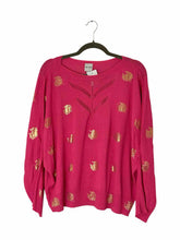 Load image into Gallery viewer, Nic &amp; Zoe Size XL Pink Print Pre-Owned Sweater- Ladies

