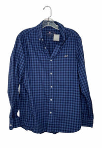 Vineyard Vines Size M Blue Print Pre-Owned Shirt- Mens