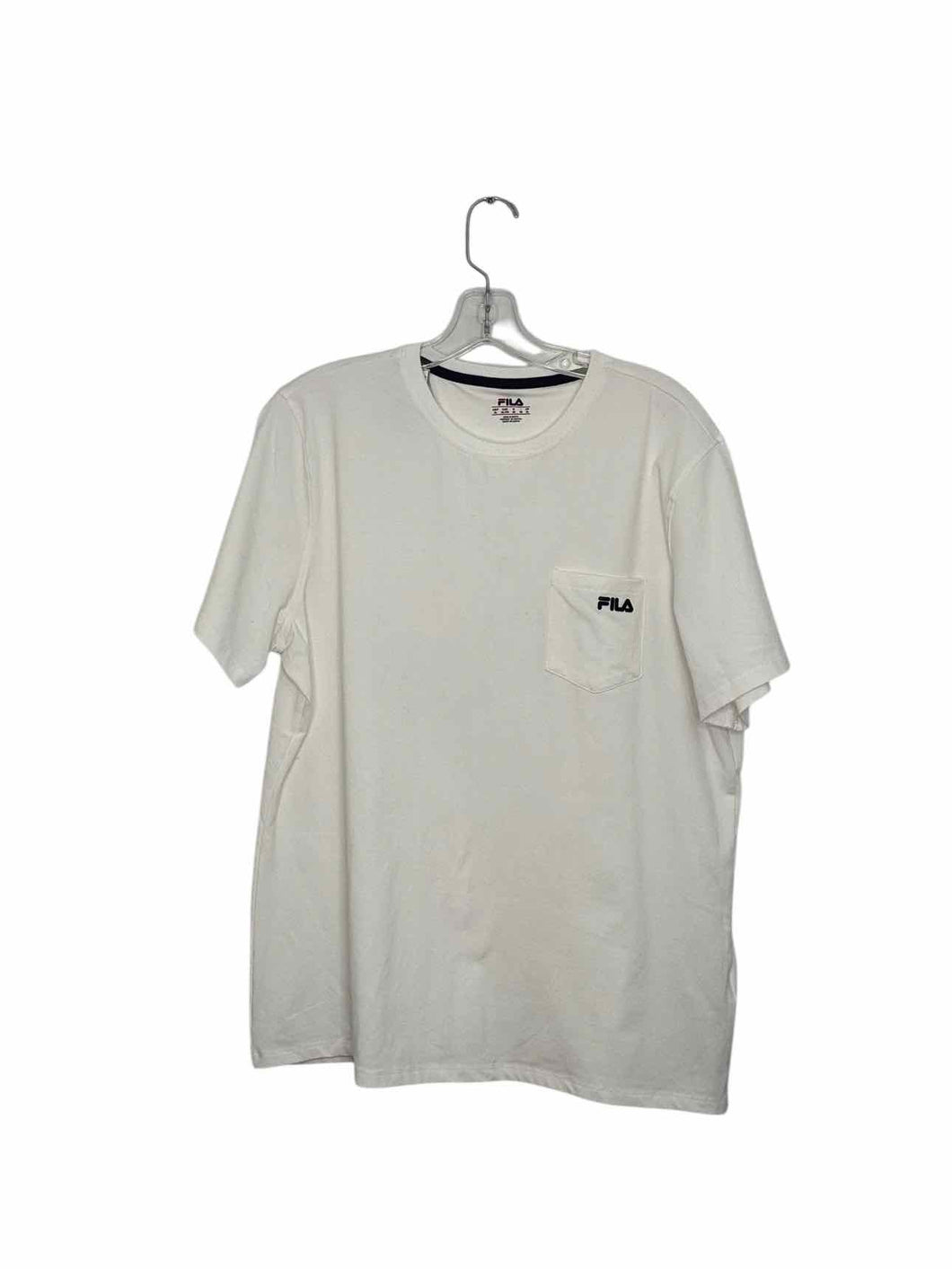 Fila Size X-Large White Pre-Owned T-Shirt- Ladies