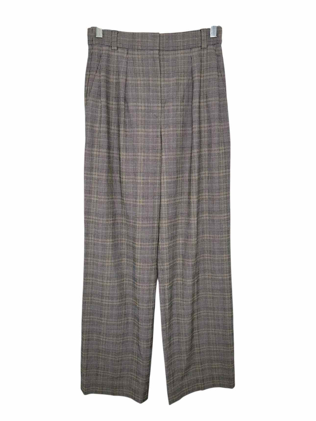 Babaton Size 2 Black Plaid Pre-Owned Pants- Ladies
