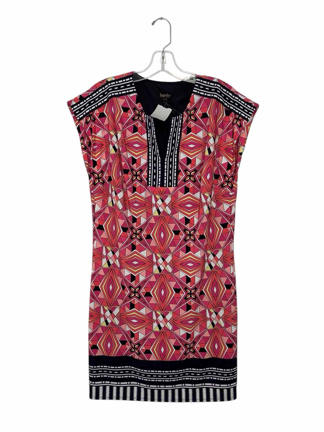 Laundry Size X- Small Pink Print Pre-Owned Dress- Ladies