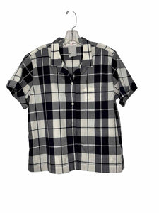 Alex Mill Size Large Blue Plaid Pre-Owned Shirt- Ladies