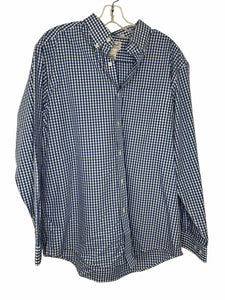 LL Bean Size M Blue Plaid Pre-Owned Shirt- Mens