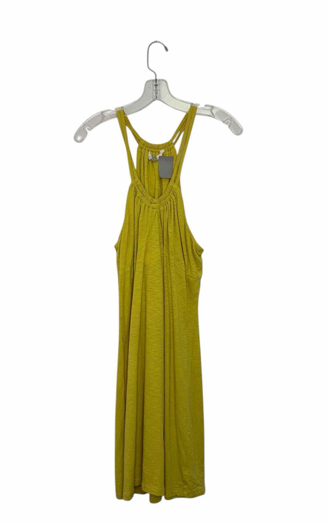 Athleta Size Medium Chartreuse Pre-Owned Dress- Ladies